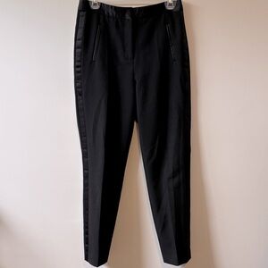 Zara Black Satin Tuxedo Trousers